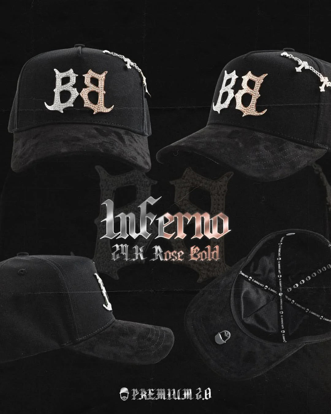 Barbas Hats Inferno 24K ROSE GOLD